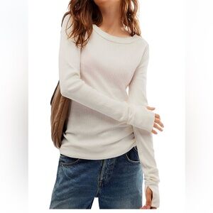 FREE PEOPLE Care Honey B Crew Neck T-Shirt, Size‎ XSMALL